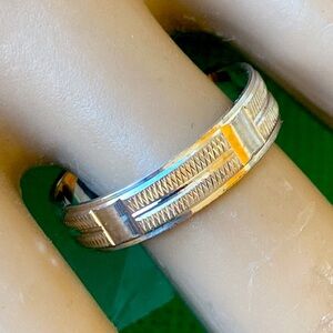 INB sterling silver textured band ring s 10.25